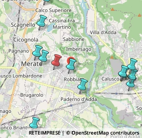 Mappa Via Consorziale della Forcella, 23899 Robbiate LC, Italia (2.63786)