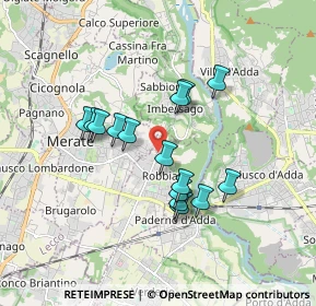 Mappa Via Consorziale della Forcella, 23899 Robbiate LC, Italia (1.45333)