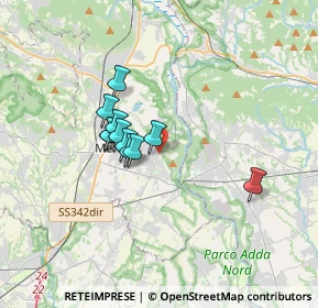 Mappa Via Consorziale della Forcella, 23899 Robbiate LC, Italia (2.47091)