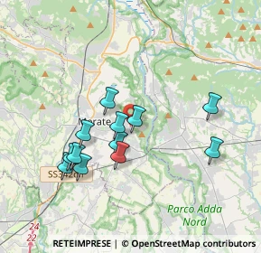 Mappa Via Consorziale della Forcella, 23899 Robbiate LC, Italia (3.33667)