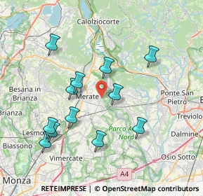 Mappa Via Consorziale della Forcella, 23899 Robbiate LC, Italia (7.4425)