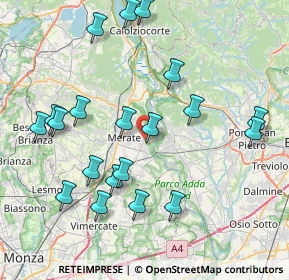Mappa Via Consorziale della Forcella, 23899 Robbiate LC, Italia (8.644)