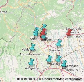 Mappa Via S. Vincenzo, 36035 Marano Vicentino VI, Italia (12.50714)