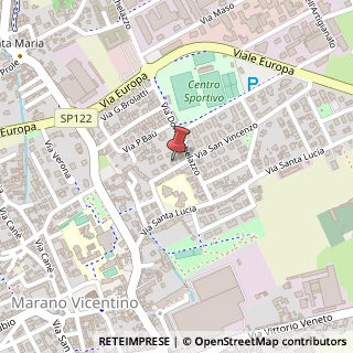 Mappa Via San Vincenzo, 21, 36035 Marano Vicentino, Vicenza (Veneto)