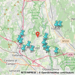 Mappa Via Agostino Bertani, 21050 Cairate VA, Italia (3.95385)