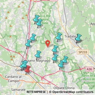 Mappa Via Agostino Bertani, 21050 Cairate VA, Italia (4.19933)
