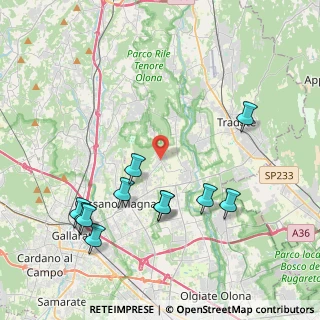 Mappa Via Agostino Bertani, 21050 Cairate VA, Italia (4.46727)
