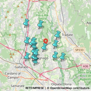 Mappa Via Agostino Bertani, 21050 Cairate VA, Italia (3.28294)
