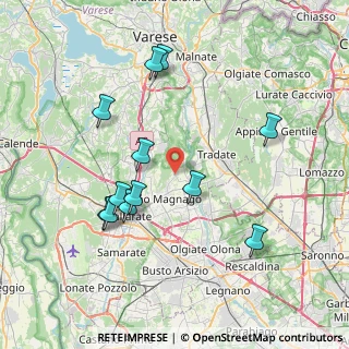 Mappa Via Agostino Bertani, 21050 Cairate VA, Italia (7.75167)