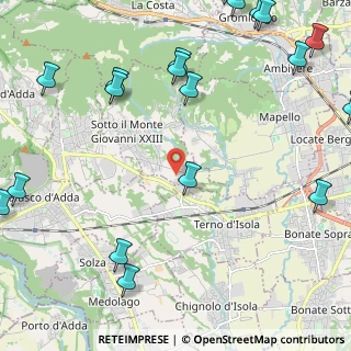 Mappa Via Giudici Borsellino-Falcone, 24039 Sotto il Monte Giovanni XXIII BG, Italia (3.323)