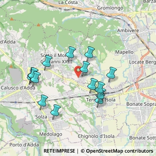 Mappa Via Giudici Borsellino-Falcone, 24039 Sotto il Monte Giovanni XXIII BG, Italia (1.864)