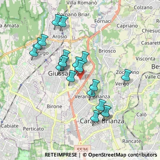 Mappa Piazza Luigi Cadorna, 20833 Giussano MB, Italia (1.7515)