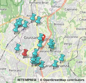 Mappa Piazza Luigi Cadorna, 20833 Giussano MB, Italia (2.0155)