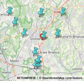 Mappa Piazza Luigi Cadorna, 20833 Giussano MB, Italia (4.39909)