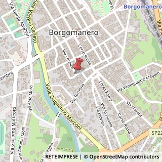Mappa Via Cornice, 56, 28021 Borgomanero NO, Italia, 28021 Borgomanero, Novara (Piemonte)