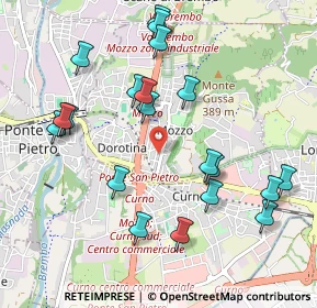 Mappa Via Pietro Mascagni, 24030 Mozzo BG, Italia (1.064)