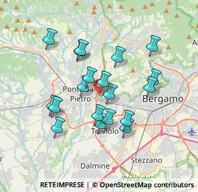 Mappa Via Pietro Mascagni, 24030 Mozzo BG, Italia (3.11632)