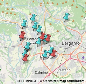 Mappa Via Pietro Mascagni, 24030 Mozzo BG, Italia (3.03889)