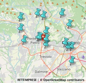 Mappa Via Pietro Mascagni, 24030 Mozzo BG, Italia (3.58438)