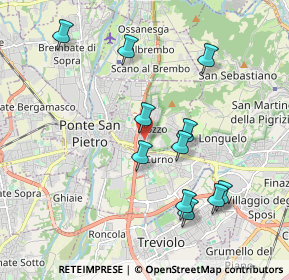 Mappa Via Pietro Mascagni, 24030 Mozzo BG, Italia (1.93)