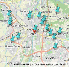 Mappa Via Vittorio Emanuele II, 24036 Ponte San Pietro BG, Italia (2.13353)