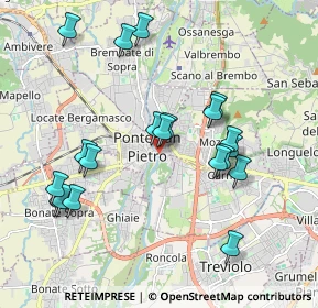 Mappa Via Vittorio Emanuele II, 24036 Ponte San Pietro BG, Italia (1.937)