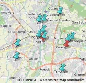 Mappa Via Vittorio Emanuele II, 24036 Ponte San Pietro BG, Italia (1.895)