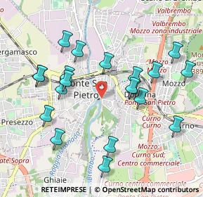 Mappa Via Vittorio Emanuele II, 24036 Ponte San Pietro BG, Italia (1.023)