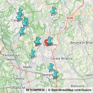 Mappa Via Giulio Pastore, 20833 Giussano MB, Italia (4.56417)