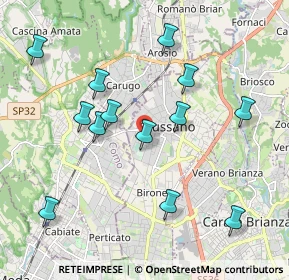 Mappa Via Giulio Pastore, 20833 Giussano MB, Italia (2.02769)