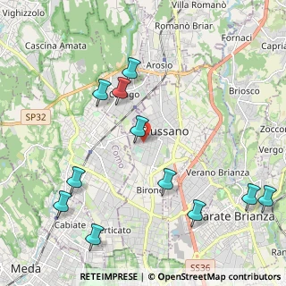 Mappa Via Giulio Pastore, 20833 Giussano MB, Italia (2.47909)