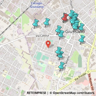 Mappa Via Giulio Pastore, 20833 Giussano MB, Italia (0.617)