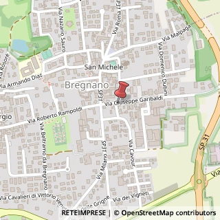 Mappa Via Giuseppe Garibaldi, 14, 22070 Bregnano, Como (Lombardia)