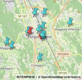 Mappa Via XX Settembre, 28021 Borgomanero NO, Italia (1.56154)