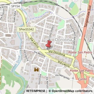 Mappa Via Silvio Pellico, 2, 24030 Curno BG, Italia, 24030 Mozzo, Bergamo (Lombardia)