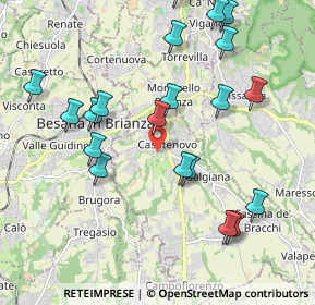 Mappa Via Chioso, 23880 Casatenovo LC, Italia (2.187)