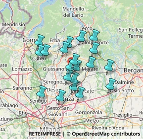 Mappa Via Chioso, 23880 Casatenovo LC, Italia (10.908)