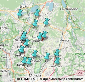 Mappa Via Chioso, 23880 Casatenovo LC, Italia (7.63444)