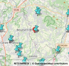 Mappa Via Chioso, 23880 Casatenovo LC, Italia (6.6565)