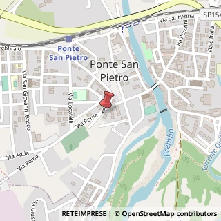 Mappa Via Roma, 39, 24036 Ponte San Pietro BG, Italia, 24036 Ponte San Pietro, Bergamo (Lombardia)