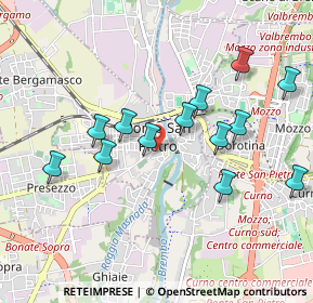 Mappa Via M. O. Enrico Rampinelli, 24036 Ponte San Pietro BG, Italia (0.92154)