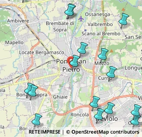 Mappa Via M. O. Enrico Rampinelli, 24036 Ponte San Pietro BG, Italia (2.87063)