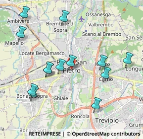 Mappa Via M. O. Enrico Rampinelli, 24036 Ponte San Pietro BG, Italia (2.12154)