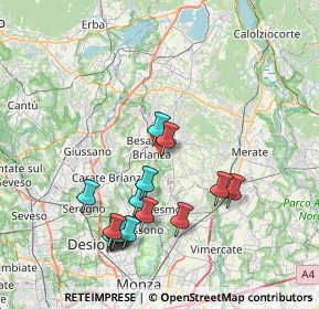 Mappa Via Don Carlo Gnocchi, 23880 Casatenovo LC, Italia (7.78467)