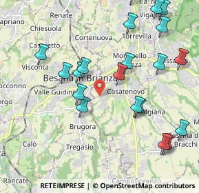 Mappa Via Don Carlo Gnocchi, 23880 Casatenovo LC, Italia (2.311)