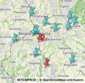 Mappa Via Enrico Fermi, 23880 Casatenovo LC, Italia (2.00846)