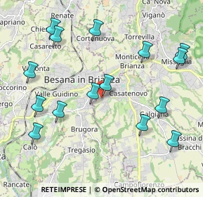 Mappa Via Enrico Fermi, 23880 Casatenovo LC, Italia (2.33067)