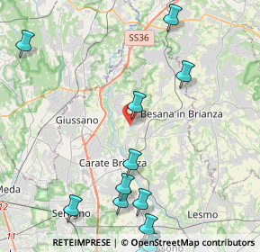 Mappa Via Don Dionigi Clerici, 20842 Besana in Brianza MB, Italia (5.5225)