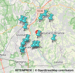 Mappa Via Don Dionigi Clerici, 20842 Besana in Brianza MB, Italia (3.31438)