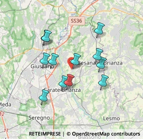 Mappa Via Don Dionigi Clerici, 20842 Besana in Brianza MB, Italia (3.0975)